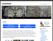 Tablet Screenshot of lincepedia.com